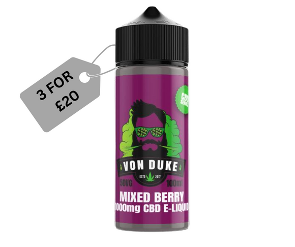 Von Duke 1000mg CBD E-Liquid Mixed Berry