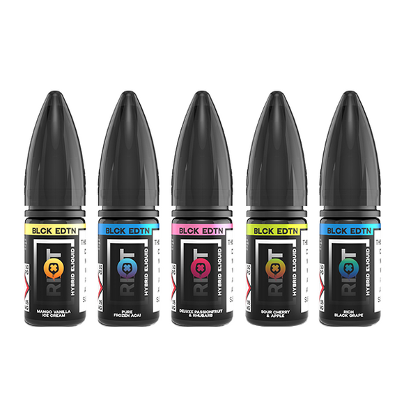 20mg Riot Squad Black Edition V2 Nic Salts 10ml (50VG/50PG)